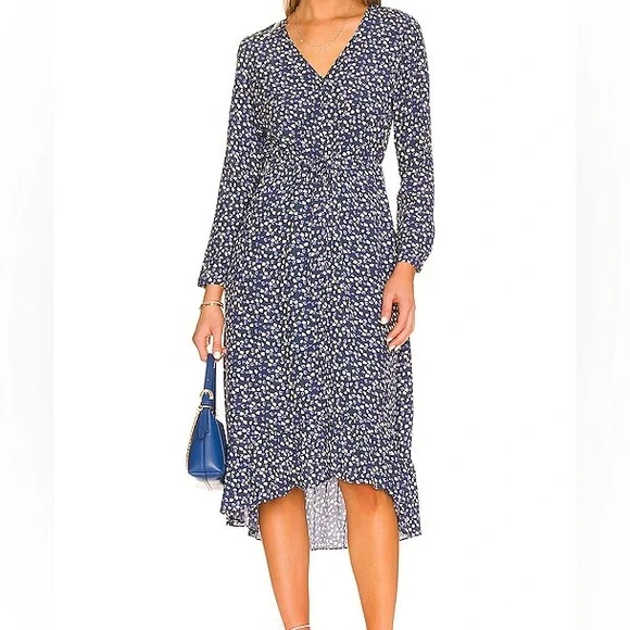 Rails Jade Maxi Dress in Navy Ditsy Floral, size L - Picture 1 of 8